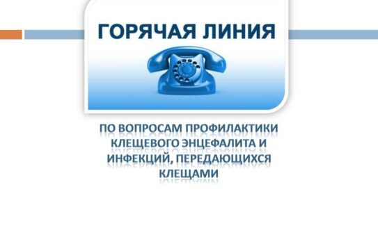 Анонс тематической «горячей» линии по вопросам профилактике клещевого энцефалита и инфекций, передающихся клещами — 23.04.2026