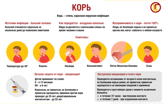 13.04.2026 г. «О реализации коммуникационной стратегии «Санпросвет» на апрель 2026 года», информация, посвященная вакцинопрофилактики кори